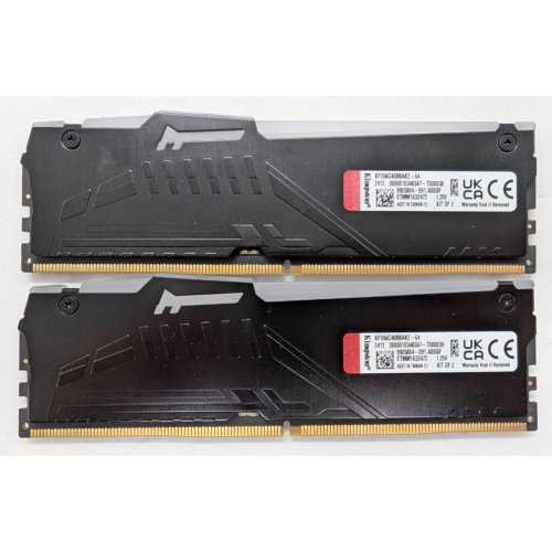 Озу Kingston DDR5 64GB (2x32GB) 5600Mhz FURY Beast RGB (KF556C40BBAK2-64) (Восстановлено продавцом, 815124) купить в Украине: Киев, Днепр, Харьков, Одесса  | Проверка совместимости, низкая цена, отзывы, характеристики от TELEMART фото