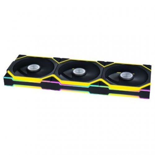Набор кулеров для корпуса Lian Li Uni Fan SL Wireless 120 Reverse Blade 3 in 1 (G99.12RSL1W3B.00) Black купить в Украине: Киев, Днепр, Харьков, Одесса  | Проверка совместимости, низкая цена, отзывы, характеристики от TELEMART фото