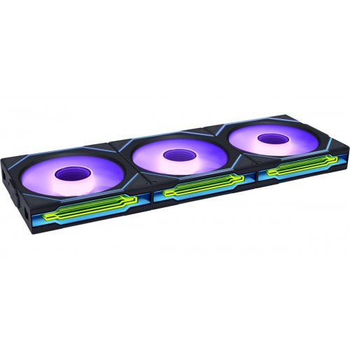 Набор кулеров для корпуса Lian Li Uni Fan SL-INF Wireless 120 Reverse Blade 3 in 1 (G99.12RSLIN1W3B.00) Black купить в Украине: Киев, Днепр, Харьков, Одесса  | Проверка совместимости, низкая цена, отзывы, характеристики от TELEMART фото