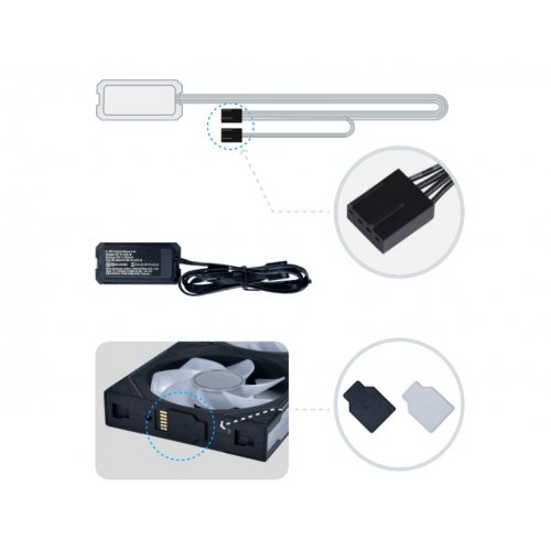 Набор кулеров для корпуса Lian Li Uni Fan SL-INF Wireless 120 Reverse Blade 3 in 1 (G99.12RSLIN1W3B.00) Black купить в Украине: Киев, Днепр, Харьков, Одесса  | Проверка совместимости, низкая цена, отзывы, характеристики от TELEMART фото