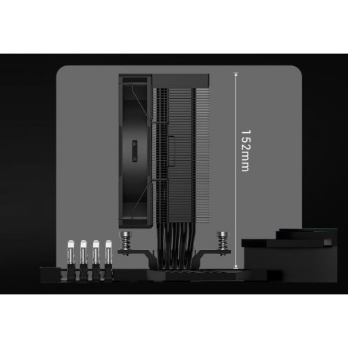 Кулер PCCooler RT500 TC Black купити в Україні: Київ, Львів, Хмельницький, Тернопіль | Перевірка сумісності, низька ціна, відгуки, характеристики від TELEMART фото