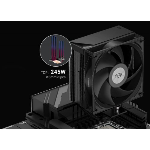 Кулер PCCooler RT500 TC Black купити в Україні: Київ, Львів, Хмельницький, Тернопіль | Перевірка сумісності, низька ціна, відгуки, характеристики від TELEMART фото