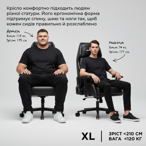 Игровое кресло Anda Seat X1 Gaming Sofa (AD-W-SF01-04-B-PV) Black купить в Украине: Киев, Днепр, Харьков, Одесса  | Низкая цена, отзывы, характеристики от TELEMART фото