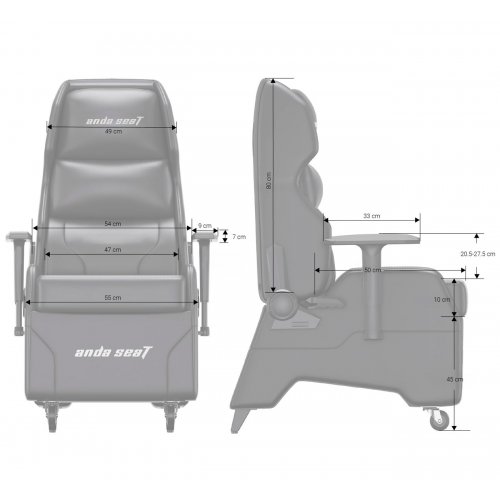 Ігрове крісло Anda Seat X3 Gaming Sofa (AD-W-SF03-04-B-PV) Black купити в Україні: Київ, Львів, Хмельницький, Тернопіль, Івано-Франківськ | Низька ціна, відгуки, характеристики від TELEMART фото