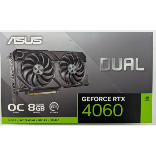Відеокарта Asus GeForce RTX 4060 Dual 8192MB (DUAL-RTX4060-8G) (Відновлено продавцем, 815255) купити в Україні: Київ, Львів, Хмельницький, Тернопіль | Перевірка сумісності, низька ціна, відгуки, характеристики від TELEMART фото