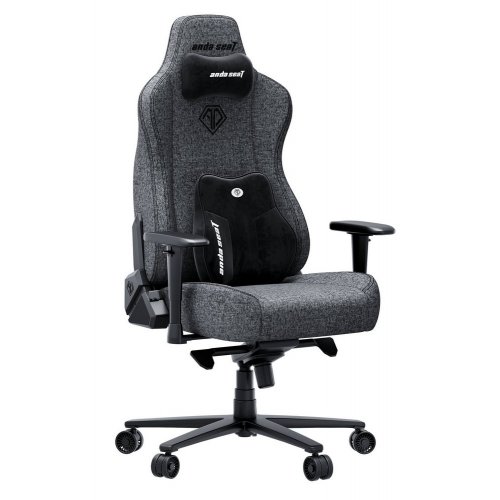 Ігрове крісло Anda Seat Novis Plus XL Fabric (AD23YC-XL-01-GB-F-G04) Dark Grey купити в Україні: Київ, Львів, Хмельницький, Тернопіль | Низька ціна, відгуки, характеристики від TELEMART фото