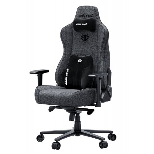 Ігрове крісло Anda Seat Novis Plus XL Fabric (AD23YC-XL-01-GB-F-G04) Dark Grey купити в Україні: Київ, Львів, Хмельницький, Тернопіль | Низька ціна, відгуки, характеристики від TELEMART фото