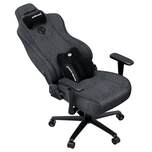 Ігрове крісло Anda Seat Novis Plus XL Fabric (AD23YC-XL-01-GB-F-G04) Dark Grey купити в Україні: Київ, Львів, Хмельницький, Тернопіль | Низька ціна, відгуки, характеристики від TELEMART фото