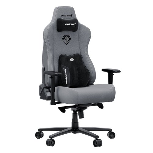 Ігрове крісло Anda Seat Novis Plus XL Fabric (AD23YC-XL-01-G-F-G04) Grey купити в Україні: Київ, Львів, Хмельницький, Тернопіль | Низька ціна, відгуки, характеристики від TELEMART фото
