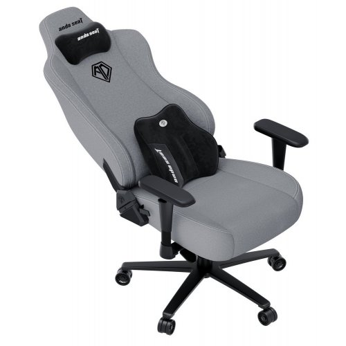 Ігрове крісло Anda Seat Novis Plus XL Fabric (AD23YC-XL-01-G-F-G04) Grey купити в Україні: Київ, Львів, Хмельницький, Тернопіль | Низька ціна, відгуки, характеристики від TELEMART фото