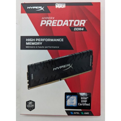 Озп HyperX DDR4 16GB (2x8GB) 3200Mhz Predator (HX432C16PB3K2/16) (Відновлено продавцем, 815262) купити в Україні: Київ, Львів, Хмельницький, Тернопіль | Перевірка сумісності, низька ціна, відгуки, характеристики від TELEMART фото