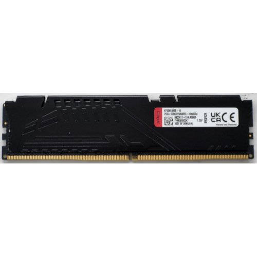 Озп Kingston DDR5 16GB 5600Mhz FURY Beast Black (KF556C40BB-16) (Відновлено продавцем, 815323) купити в Україні: Київ, Львів, Хмельницький, Тернопіль | Перевірка сумісності, низька ціна, відгуки, характеристики від TELEMART фото