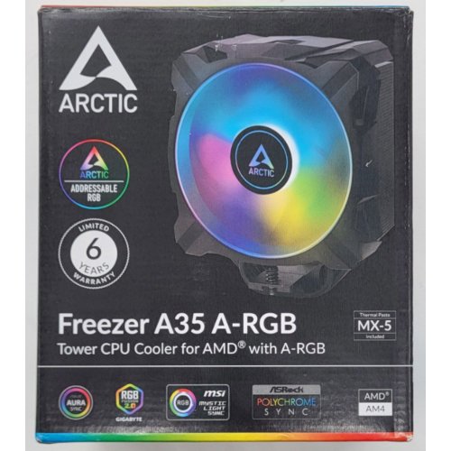 Кулер Arctic Freezer A35 A-RGB (ACFRE00115A) (Відновлено продавцем, 815330) купити в Україні: Київ, Львів, Хмельницький, Тернопіль | Перевірка сумісності, низька ціна, відгуки, характеристики від TELEMART фото
