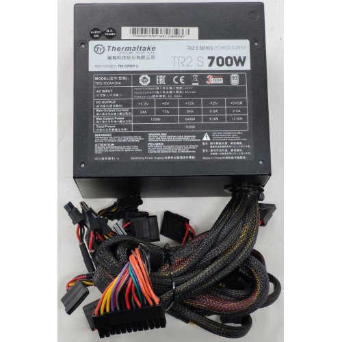 Блок живлення Thermaltake TR2 S 700W (PS-TRS-0700NPCWEU-2) (Відновлено продавцем, 815334) купити в Україні: Київ, Львів, Хмельницький, Тернопіль | Перевірка сумісності, низька ціна, відгуки, характеристики від TELEMART фото