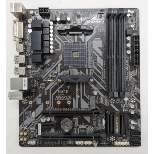 Материнская плата Gigabyte B450M DS3H (sAM4, AMD B450) (Восстановлено продавцом, 815489) купить в Украине: Киев, Днепр, Харьков, Одесса  | Проверка совместимости, низкая цена, отзывы, характеристики от TELEMART фото