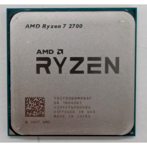 Процесор AMD Ryzen 7 2700 3.2(4.1)GHz 16MB sAM4 Tray (YD2700BBM88AF) (Відновлено продавцем, 815490) купити в Україні: Київ, Львів, Хмельницький, Тернопіль | Перевірка сумісності, низька ціна, відгуки, характеристики від TELEMART фото