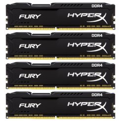 ОЗУ Kingston DDR4 32GB (4x8GB) 2666Mhz HyperX Fury Black (HX426C16FB2K4/32)