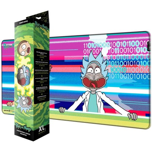 Килимок для миші Warner Brothers Rick and Morty Glitched XL (FWBMPRIMOR24003XL) купити в Україні: Київ, Львів, Хмельницький, Тернопіль | Низька ціна, відгуки, характеристики від TELEMART фото