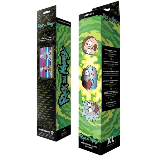 Килимок для миші Warner Brothers Rick and Morty Glitched XL (FWBMPRIMOR24003XL) купити в Україні: Київ, Львів, Хмельницький, Тернопіль | Низька ціна, відгуки, характеристики від TELEMART фото