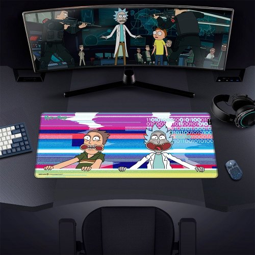 Килимок для миші Warner Brothers Rick and Morty Glitched XL (FWBMPRIMOR24003XL) купити в Україні: Київ, Львів, Хмельницький, Тернопіль | Низька ціна, відгуки, характеристики від TELEMART фото