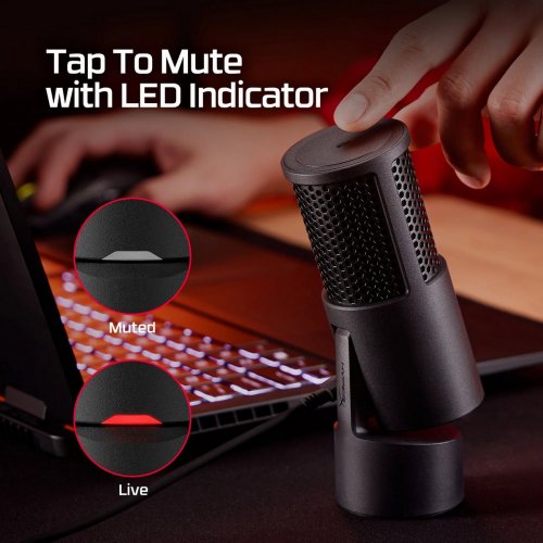 Микрофон HyperX SoloCast 2 (AR0A0AA) Black купить в Украине: Киев, Днепр, Харьков, Одесса  | Низкая цена, отзывы, характеристики от TELEMART фото