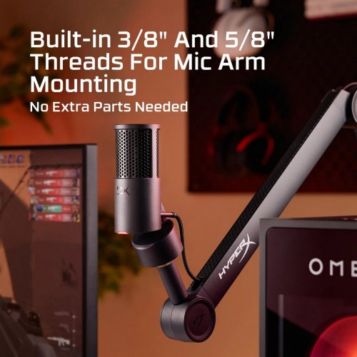 Микрофон HyperX SoloCast 2 (AR0A0AA) Black купить в Украине: Киев, Днепр, Харьков, Одесса  | Низкая цена, отзывы, характеристики от TELEMART фото