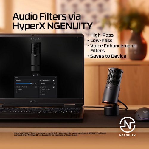 Микрофон HyperX SoloCast 2 (AR0A0AA) Black купить в Украине: Киев, Днепр, Харьков, Одесса  | Низкая цена, отзывы, характеристики от TELEMART фото