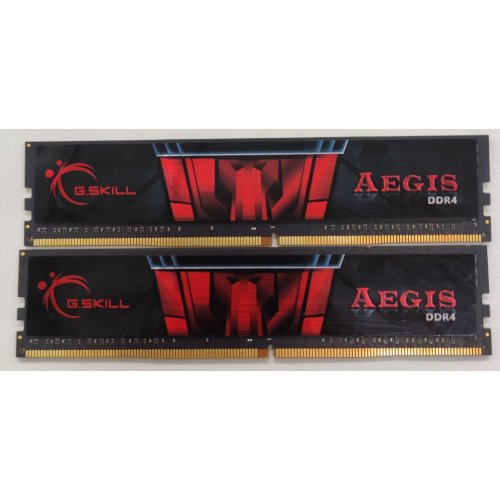 Озу G.Skill DDR4 16GB (2x8GB) 3000Mhz Aegis (F4-3000C16D-16GISB) (Восстановлено продавцом, 815562) купить в Украине: Киев, Днепр, Харьков, Одесса  | Проверка совместимости, низкая цена, отзывы, характеристики от TELEMART фото