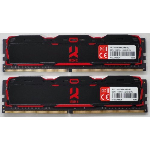 Озу GoodRAM DDR4 16GB (2x8GB) 2800Mhz Iridium X Black (IR-X2800D464L16S/16GDC) (Восстановлено продавцом, 815599) купить в Украине: Киев, Днепр, Харьков, Одесса  | Проверка совместимости, низкая цена, отзывы, характеристики от TELEMART фото