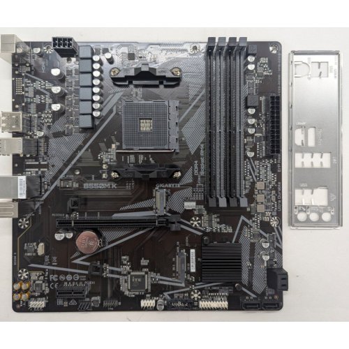 Материнська плата Gigabyte B550M K (sAM4, AMD B550) (Відновлено продавцем, 815725) купити в Україні: Київ, Львів, Хмельницький, Тернопіль | Перевірка сумісності, низька ціна, відгуки, характеристики від TELEMART фото