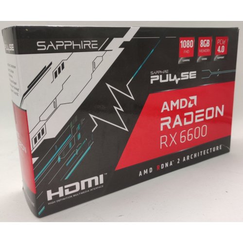Відеокарта Sapphire Radeon RX 6600 PULSE 8192MB (11310-01-20G) (Відновлено продавцем, 815753) купити в Україні: Київ, Львів, Хмельницький, Тернопіль | Перевірка сумісності, низька ціна, відгуки, характеристики від TELEMART фото