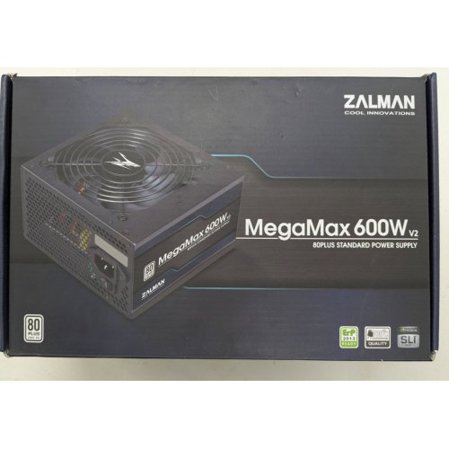 Блок живлення Zalman MegaMax TXII 600W (ZM600-TXII) (Відновлено продавцем, 815759) купити в Україні: Київ, Львів, Хмельницький, Тернопіль | Перевірка сумісності, низька ціна, відгуки, характеристики від TELEMART фото