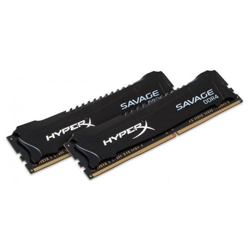 Озу Kingston DDR4 8GB (2x4GB) 2400Mhz HyperX Savage Black (HX424C12SB2K2/8) (Восстановлено продавцом, 815774) купить в Украине: Киев, Днепр, Харьков, Одесса  | Проверка совместимости, низкая цена, отзывы, характеристики от TELEMART фото