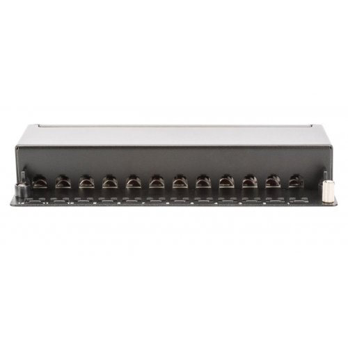 Патч-панель настільна Digitus Cat 6A STP 12 портів (DN-91612SD-EA) купити в Україні: Київ, Львів, Хмельницький, Тернопіль | Низька ціна, відгуки, характеристики від TELEMART фото