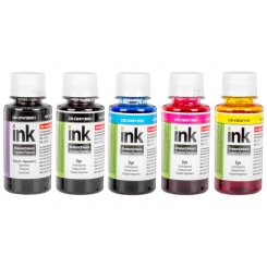 Комплект чорнил ColorWay Canon CP470/CW471 5x100 ml (CW-CW470/CW471SET01P) Black/Cayn/Magenta/Yellow/Photo Black