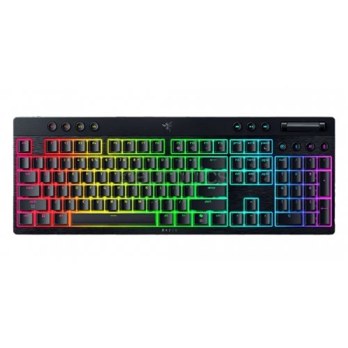 Клавиатура Razer BlackWidow V4 Low Profile Green Clicky Mechanical Switch (RZ03-05270100-R3M1) Black купить в Украине: Киев, Днепр, Харьков, Одесса  | Низкая цена, отзывы, характеристики от TELEMART фото