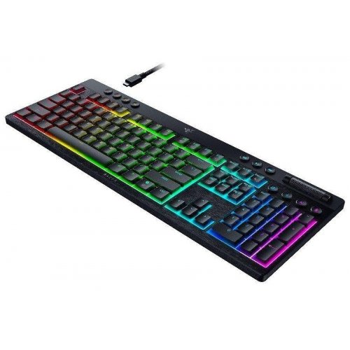 Клавиатура Razer BlackWidow V4 Low Profile Orange Tactile Mechanical Switch (RZ03-05270800-R3M1) Black купить в Украине: Киев, Днепр, Харьков, Одесса  | Низкая цена, отзывы, характеристики от TELEMART фото