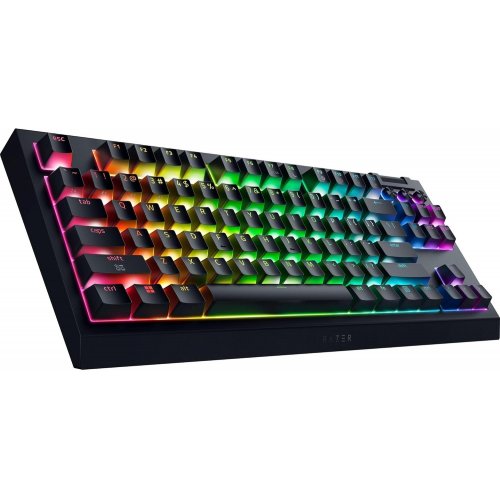 Клавиатура Razer BlackWidow V4 TKL Low Profile Yellow Linear Mechanical Switch (RZ03-05450100-R3M1) Black купить в Украине: Киев, Днепр, Харьков, Одесса  | Низкая цена, отзывы, характеристики от TELEMART фото