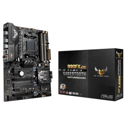 Материнська плата Asus SABERTOOTH 990FX R3.0 (AM3+, AMD 990FX) (Відновлено продавцем, 815821) купити в Україні: Київ, Львів, Хмельницький, Тернопіль | Перевірка сумісності, низька ціна, відгуки, характеристики від TELEMART фото