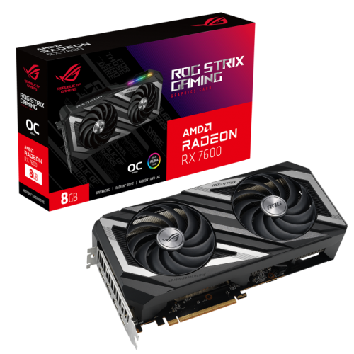 Відеокарта Asus ROG Strix Radeon RX 7600 OC 8192MB (ROG-STRIX-RX7600-O8G-GAMING) (Відновлено продавцем, 815860) купити в Україні: Київ, Львів, Хмельницький, Тернопіль | Перевірка сумісності, низька ціна, відгуки, характеристики від TELEMART фото