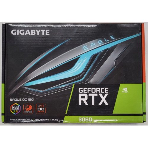 Видеокарта Gigabyte GeForce RTX 3060 EAGLE OC 12288MB (GV-N3060EAGLE OC-12GD 2.0) (Восстановлено продавцом, 815891) купить в Украине: Киев, Днепр, Харьков, Одесса  | Проверка совместимости, низкая цена, отзывы, характеристики от TELEMART фото