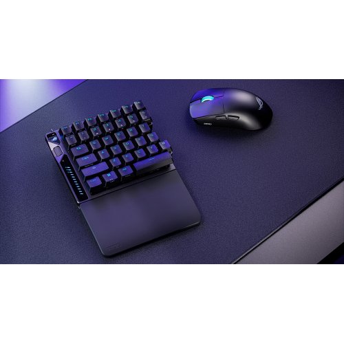 Клавиатура Asus ROG Falcata Split RGB ROG HFX V2 Magnetic Switch (90MP043H-BKUA20) Black купить в Украине: Киев, Днепр, Харьков, Одесса  | Низкая цена, отзывы, характеристики от TELEMART фото