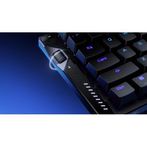 Клавиатура Asus ROG Falcata Split RGB ROG HFX V2 Magnetic Switch (90MP043H-BKUA20) Black купить в Украине: Киев, Днепр, Харьков, Одесса  | Низкая цена, отзывы, характеристики от TELEMART фото