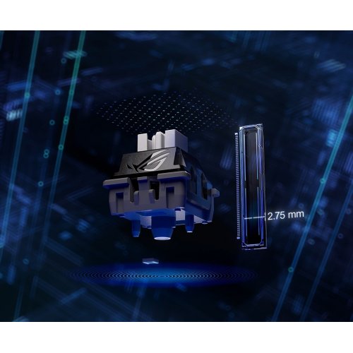 Клавиатура Asus ROG Falcata Split RGB ROG HFX V2 Magnetic Switch (90MP043H-BKUA20) Black купить в Украине: Киев, Днепр, Харьков, Одесса  | Низкая цена, отзывы, характеристики от TELEMART фото