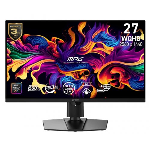 Монітор MSI 26.5" MPG 271QR QD-OLED X50 Black купити в Україні: Київ, Львів, Хмельницький, Тернопіль | Низька ціна, відгуки, характеристики від TELEMART фото