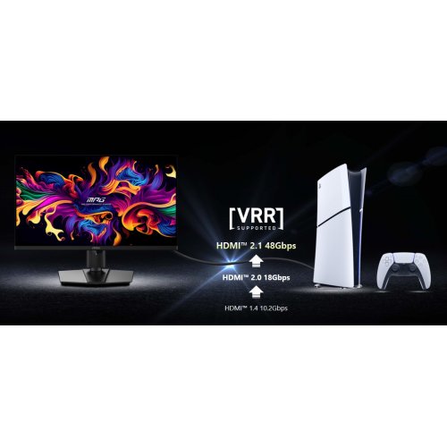 Монітор MSI 26.5" MPG 271QR QD-OLED X50 Black купити в Україні: Київ, Львів, Хмельницький, Тернопіль | Низька ціна, відгуки, характеристики від TELEMART фото