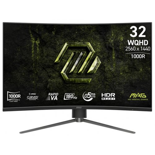 Монитор MSI 31.5" MAG 325CQPF E18 Black купить в Украине: Киев, Днепр, Харьков, Одесса  | Низкая цена, отзывы, характеристики от TELEMART фото