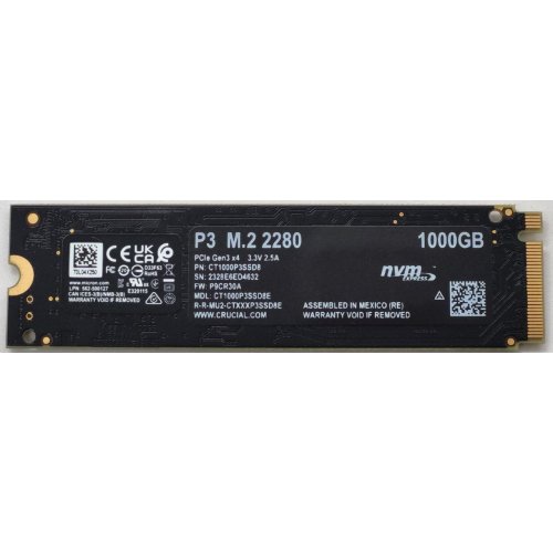 Ssd-диск Patriot P300 1TB M.2 (2280 PCI-E) NVMe x4 (P300P1TBM28) (Восстановлено продавцом, 816071) купить в Украине: Киев, Днепр, Харьков, Одесса  | Проверка совместимости, низкая цена, отзывы, характеристики от TELEMART фото