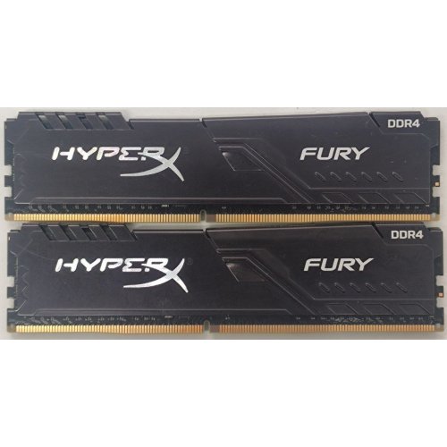 Озу HyperX DDR4 16GB (2x8GB) 3200Mhz Fury Black (HX432C16FB3K2/16) (Восстановлено продавцом, 816149) купить в Украине: Киев, Днепр, Харьков, Одесса  | Проверка совместимости, низкая цена, отзывы, характеристики от TELEMART фото
