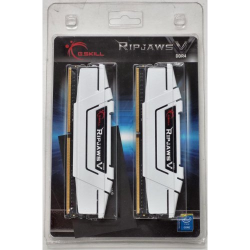 Озп G.Skill DDR4 32GB (2x16GB) 3600Mhz Ripjaws V White (F4-3600C18D-32GVW) (Відновлено продавцем, 816162) купити в Україні: Київ, Львів, Хмельницький, Тернопіль | Перевірка сумісності, низька ціна, відгуки, характеристики від TELEMART фото